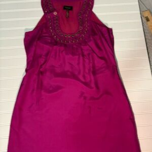 Laundry By Shelli Segal Pink Dress with Gold Accents